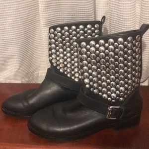 Silver studded boots Rebecca Minkoff